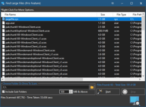 SirCleaner - Find Large Files
