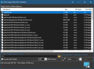 SirCleaner - Find Large Files