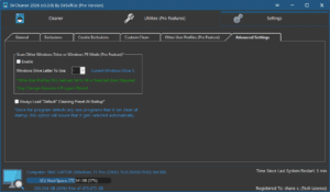 SirCleaner - Settings Advanced Screen