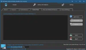 SirCleaner - Settings Custom Clean Screen